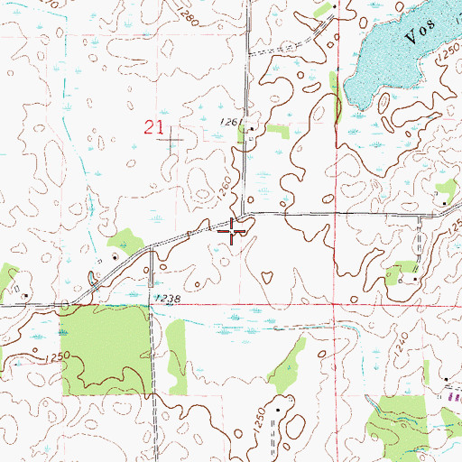 Topographic Map of School Number 2081, MN