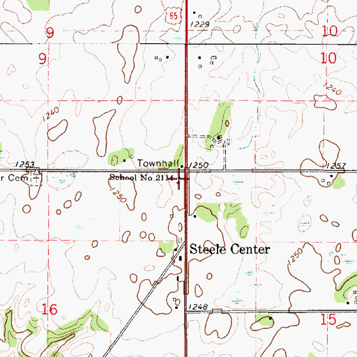 Topographic Map of School Number 2114, MN