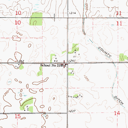 Topographic Map of School Number 2146, MN