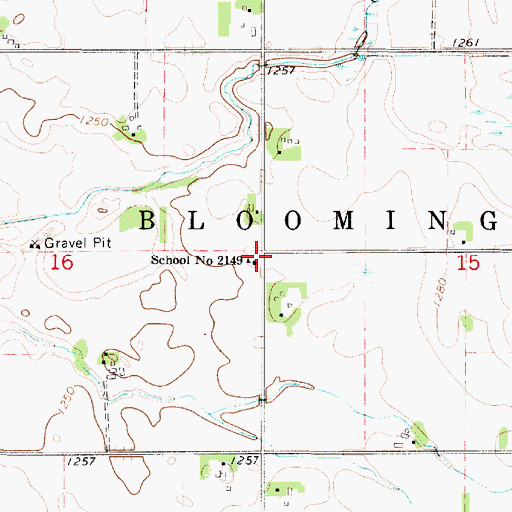 Topographic Map of School Number 2149, MN