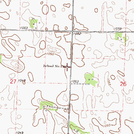 Topographic Map of School Number 2191, MN