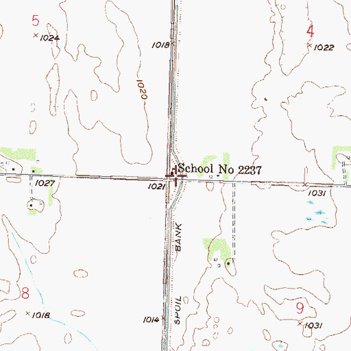 Topographic Map of School Number 2237, MN