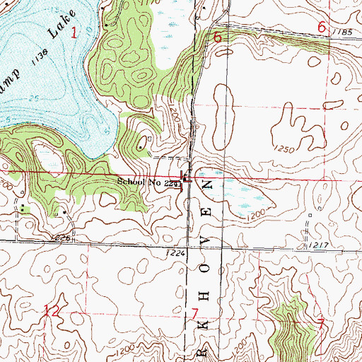 Topographic Map of School Number 2241, MN
