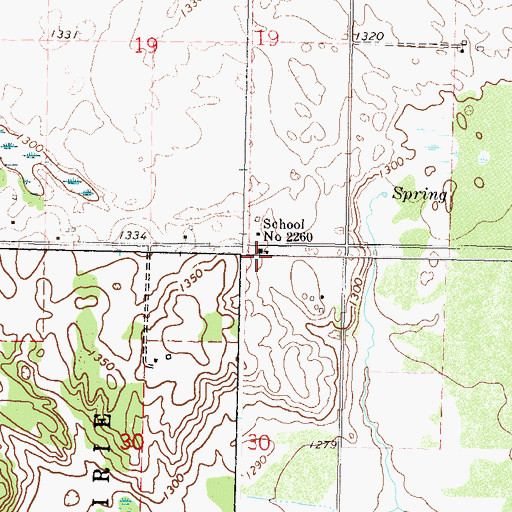 Topographic Map of School Number 2260, MN