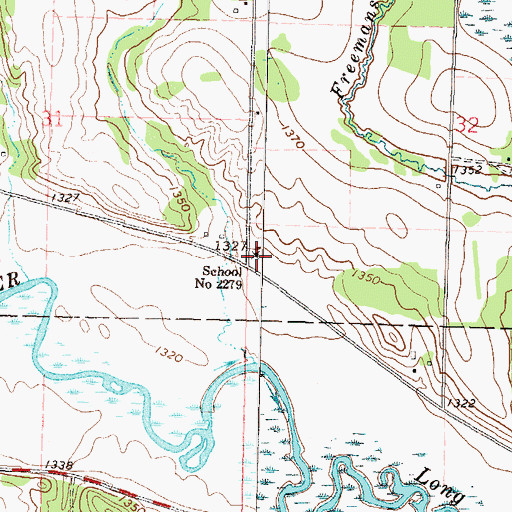 Topographic Map of School Number 2279, MN