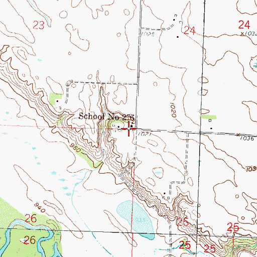 Topographic Map of School Number 276, MN