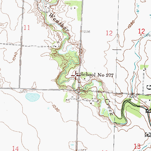 Topographic Map of School Number 277, MN