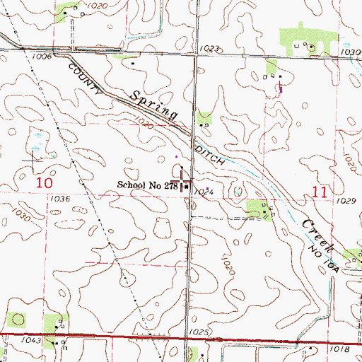 Topographic Map of School Number 278, MN