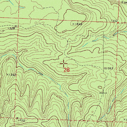 Topographic Map of Low Gap Gas Field, AR