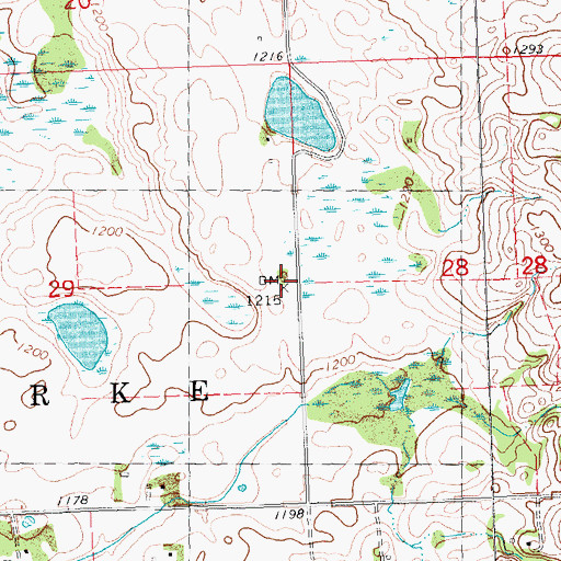 Topographic Map of School Number 29, MN