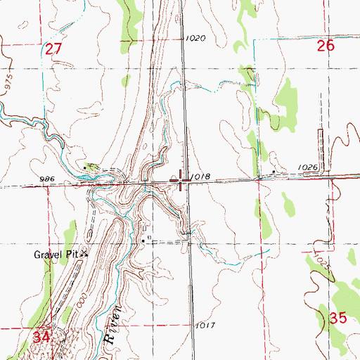 Topographic Map of School Number 292, MN
