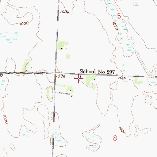 Topographic Map of School Number 297, MN