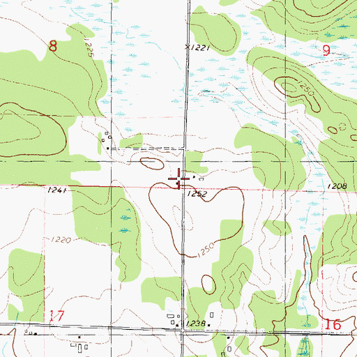 Topographic Map of School Number 30, MN