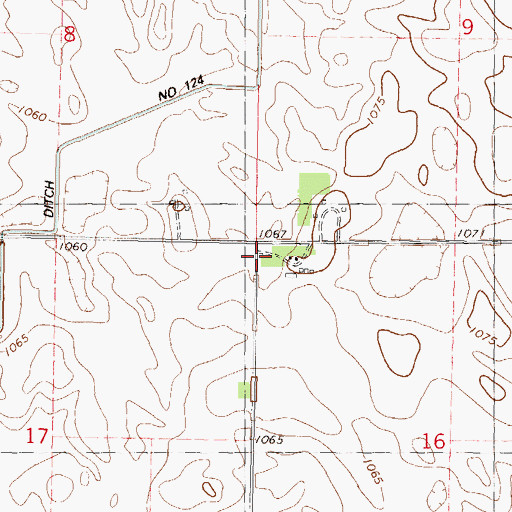 Topographic Map of School Number 36, MN