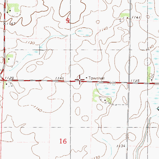 Topographic Map of School Number 38, MN