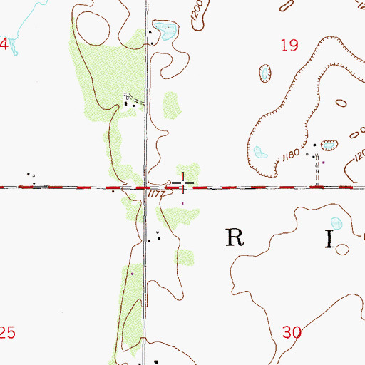 Topographic Map of School Number 42, MN