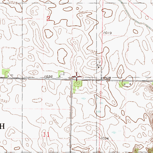 Topographic Map of School Number 43, MN