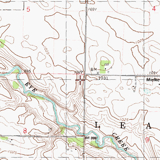 Topographic Map of School Number 44, MN