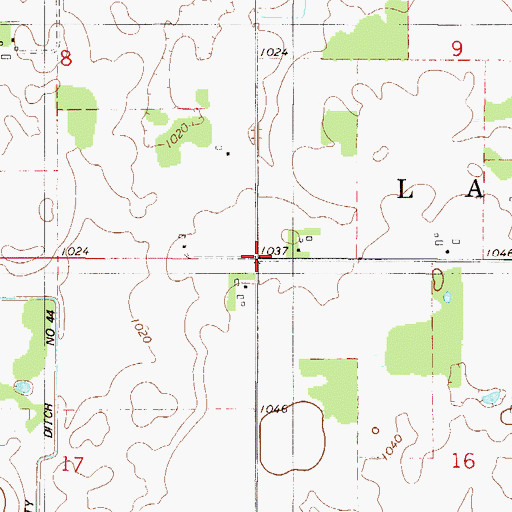 Topographic Map of School Number 45, MN