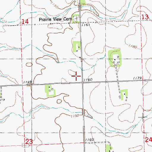 Topographic Map of School Number 45, MN