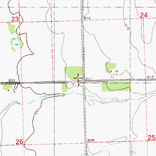 Topographic Map of School Number 50, MN