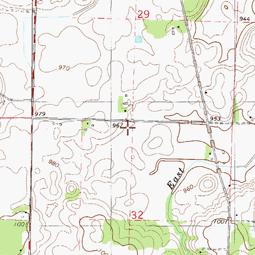 Topographic Map of School Number 50, MN