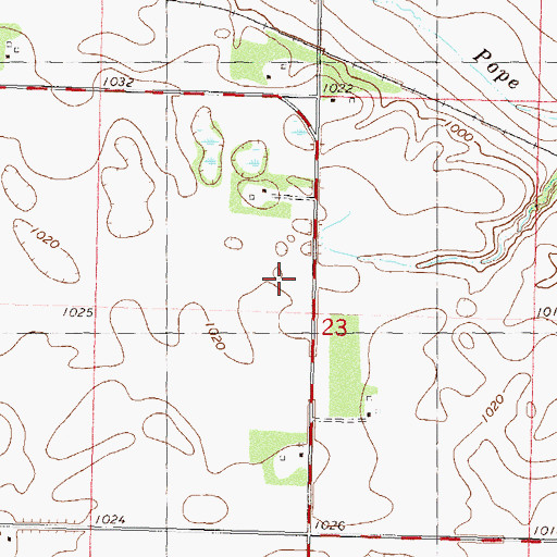 Topographic Map of School Number 53, MN