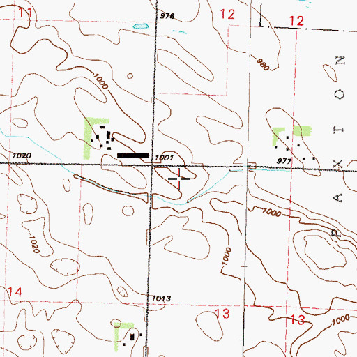 Topographic Map of School Number 6 West, MN