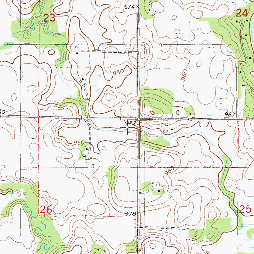 Topographic Map of School Number 62, MN