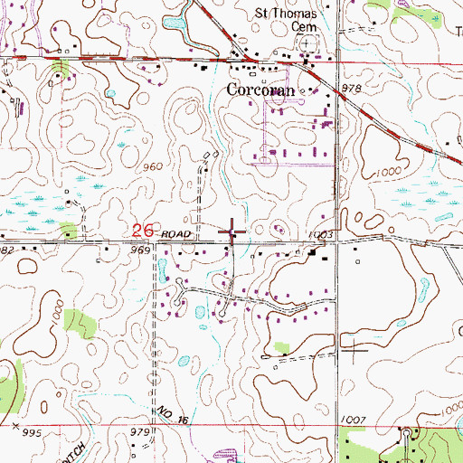 Topographic Map of School Number 65, MN