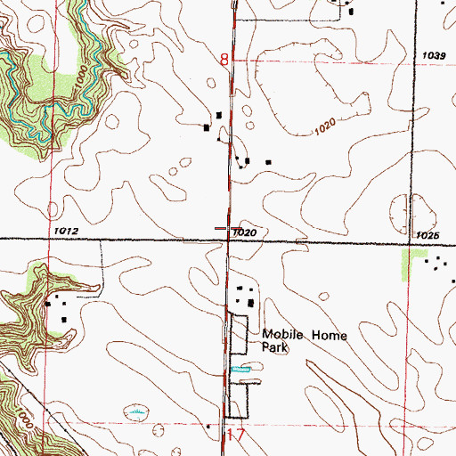 Topographic Map of School Number 7, MN