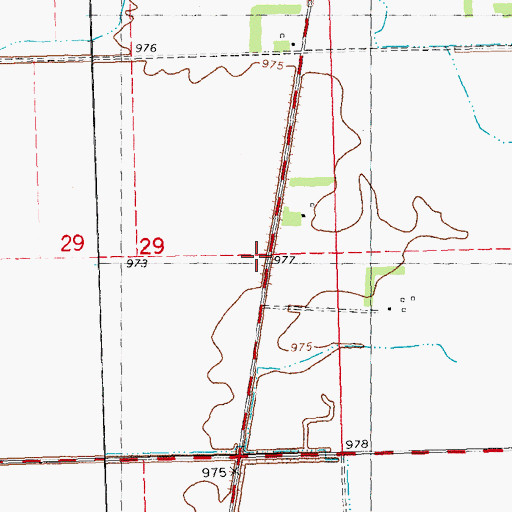 Topographic Map of School Number 7, MN