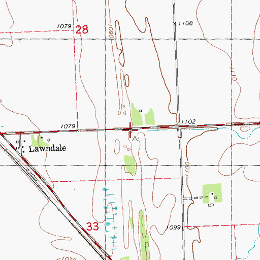 Topographic Map of School Number 72, MN