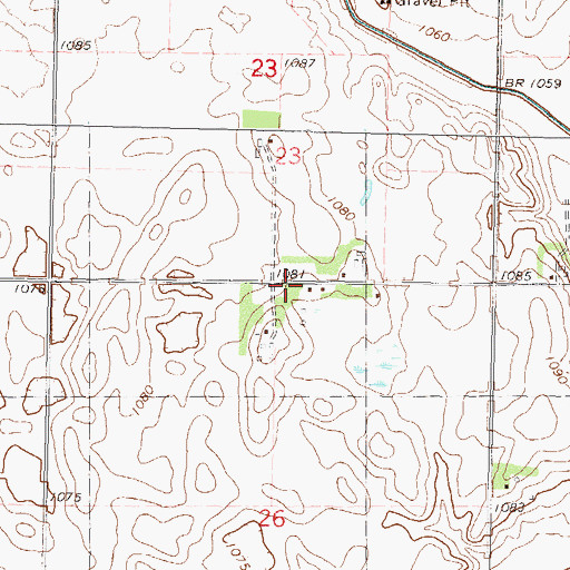 Topographic Map of School Number 73, MN