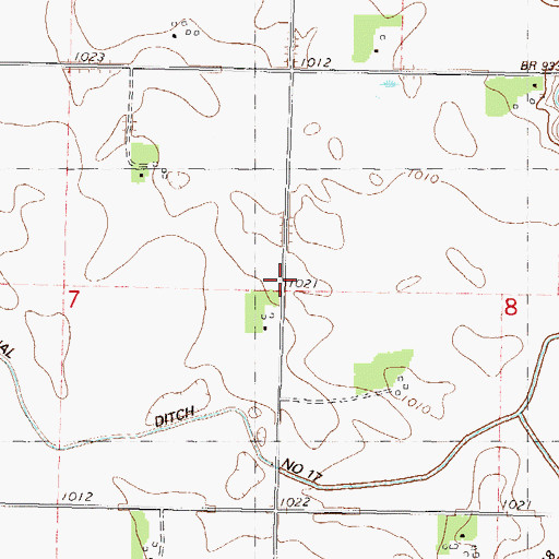 Topographic Map of School Number 74, MN