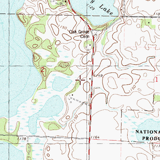 Topographic Map of School Number 75, MN