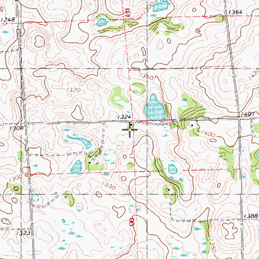 Topographic Map of School Number 77, MN