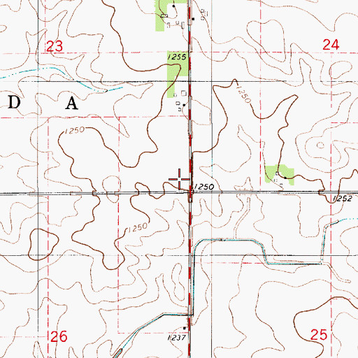 Topographic Map of School Number 87, MN