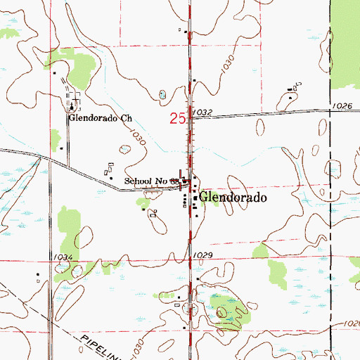 Topographic Map of School Number 88, MN