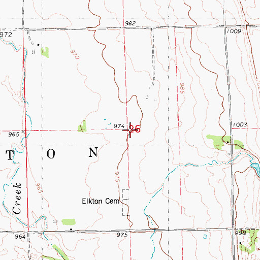 Topographic Map of School Number 90, MN