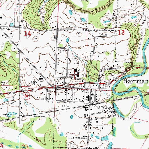 Topographic Map of Westside Elementary School, AR
