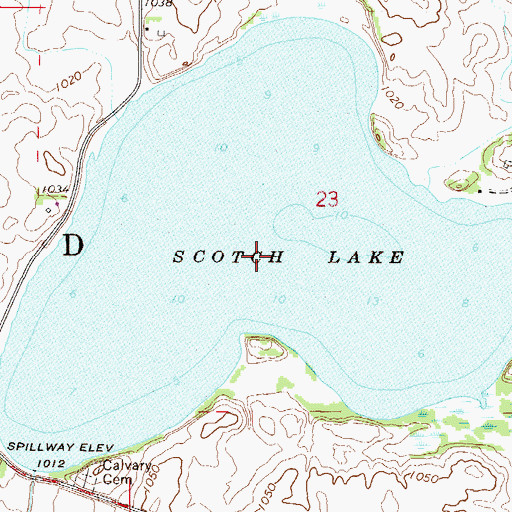 Topographic Map of Scotch Lake, MN