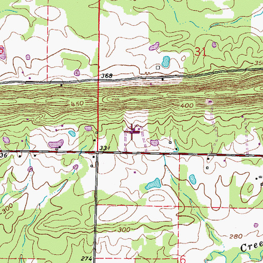 Topographic Map of Anne Watson Elementary School, AR