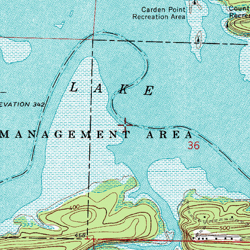 Topographic Map of Bales Ford (historical), AR