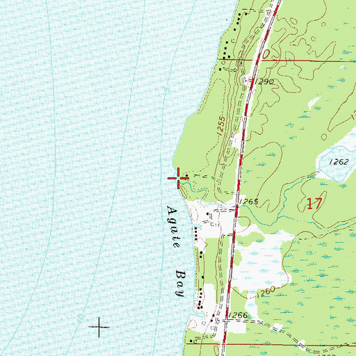 Topographic Map of Seventeen Creek, MN