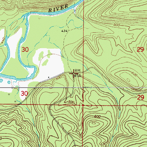 Topographic Map of Beene School (historical), AR