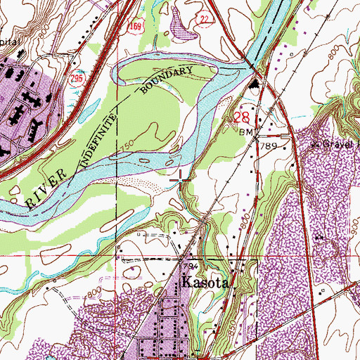 Topographic Map of Shanaska Creek, MN