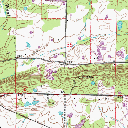 Topographic Map of Bethel School (historical), AR