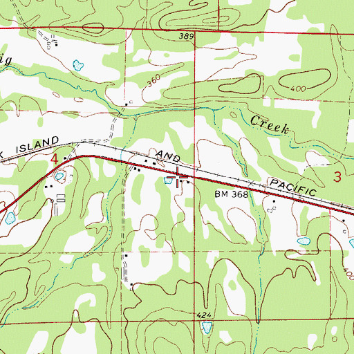 Topographic Map of Bostic School (historical), AR