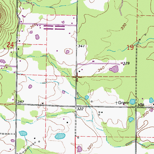 Topographic Map of Buffalo School (historical), AR